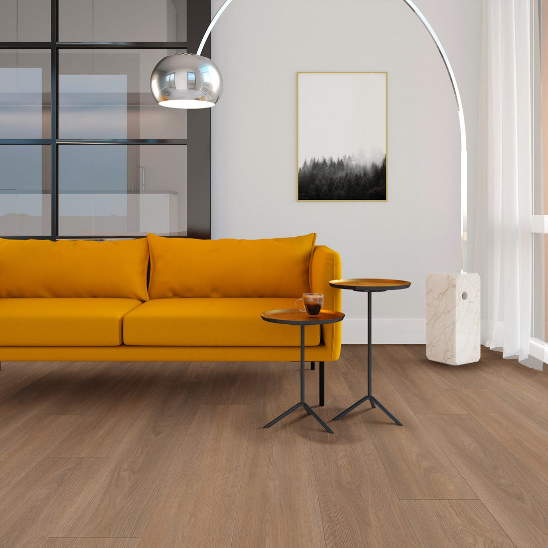 Vivafloors Bordeaux - Eiken 8550 - Rechte Stroken Plak PVC