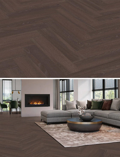 Vivafloors Bordeaux - Eiken 8560 - Visgraat Plak PVC - Solza.nl