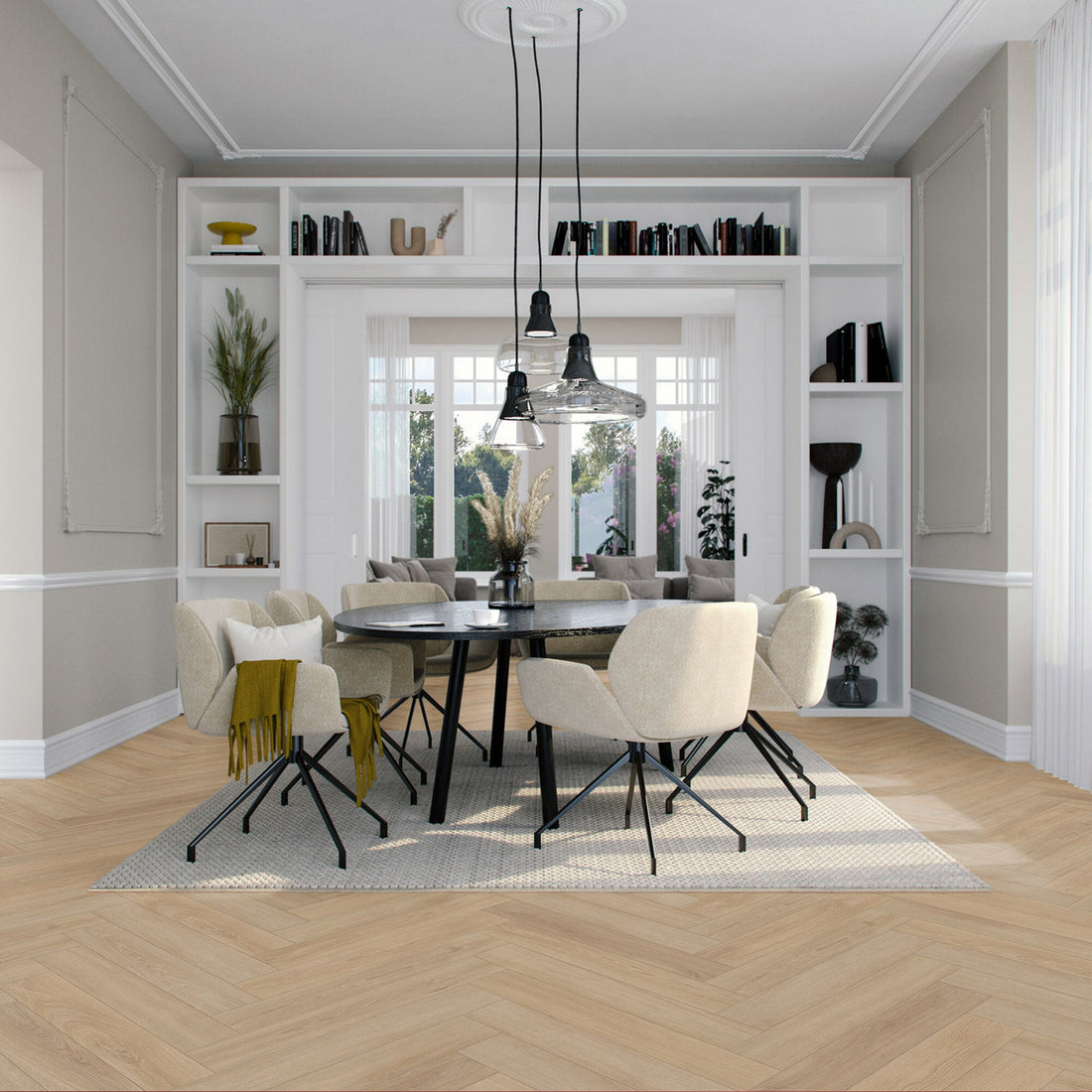 Vivafloors Mayfair - Eiken 9010 - Walvisgraat Plak PVC