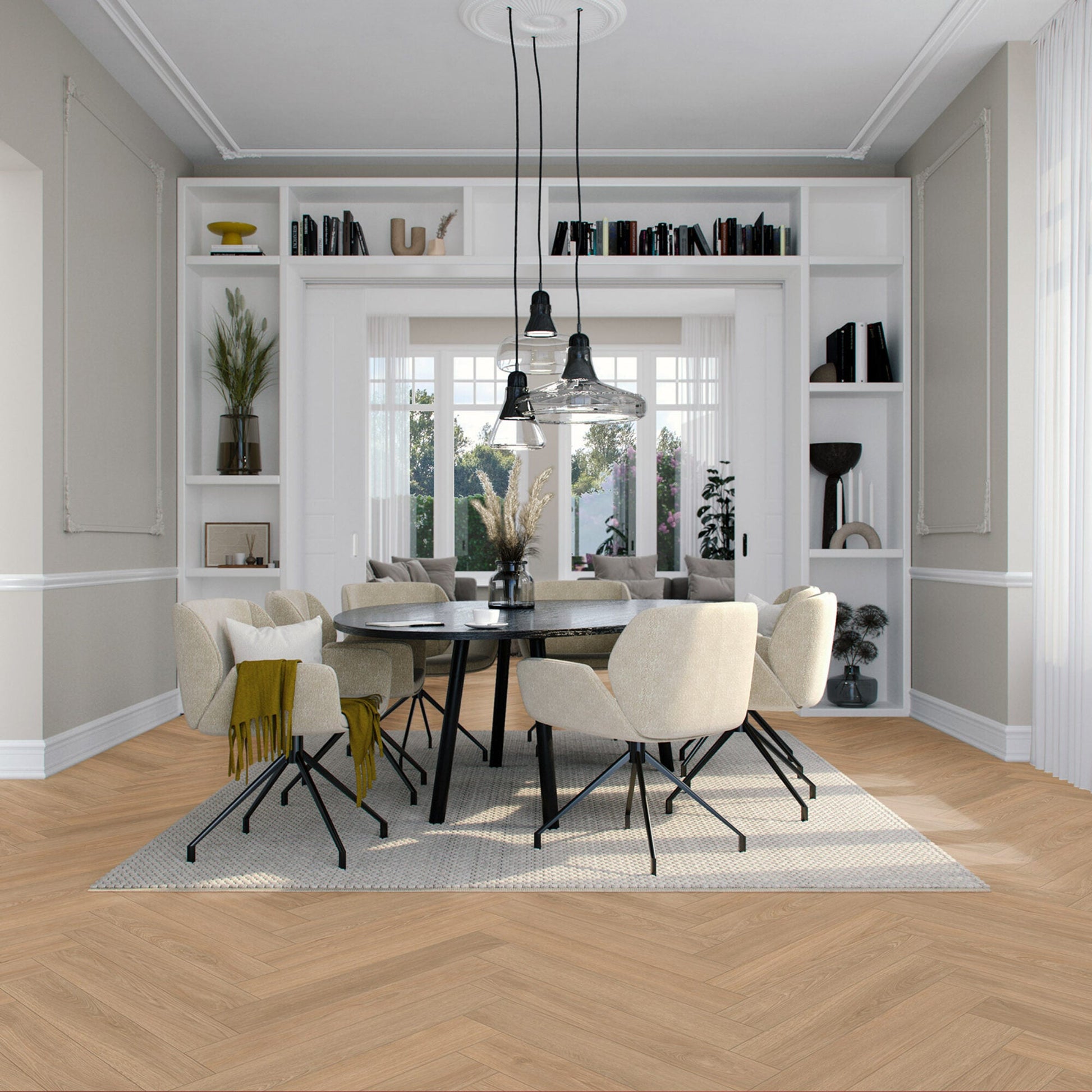 Vivafloors Mayfair - Eiken 9020 - Walvisgraat Plak PVC