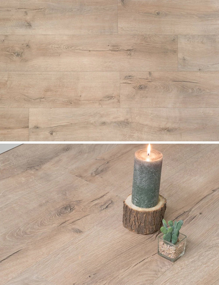 Floer Steden Laminaat Leiden Lichtbruin Eiken Variclick 1418 - Solza.nl